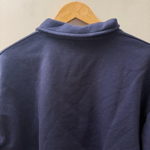 Bershka Navy Cropped Tennis Graphic Sweatshirt with Cream Print - Picture 9 of 11